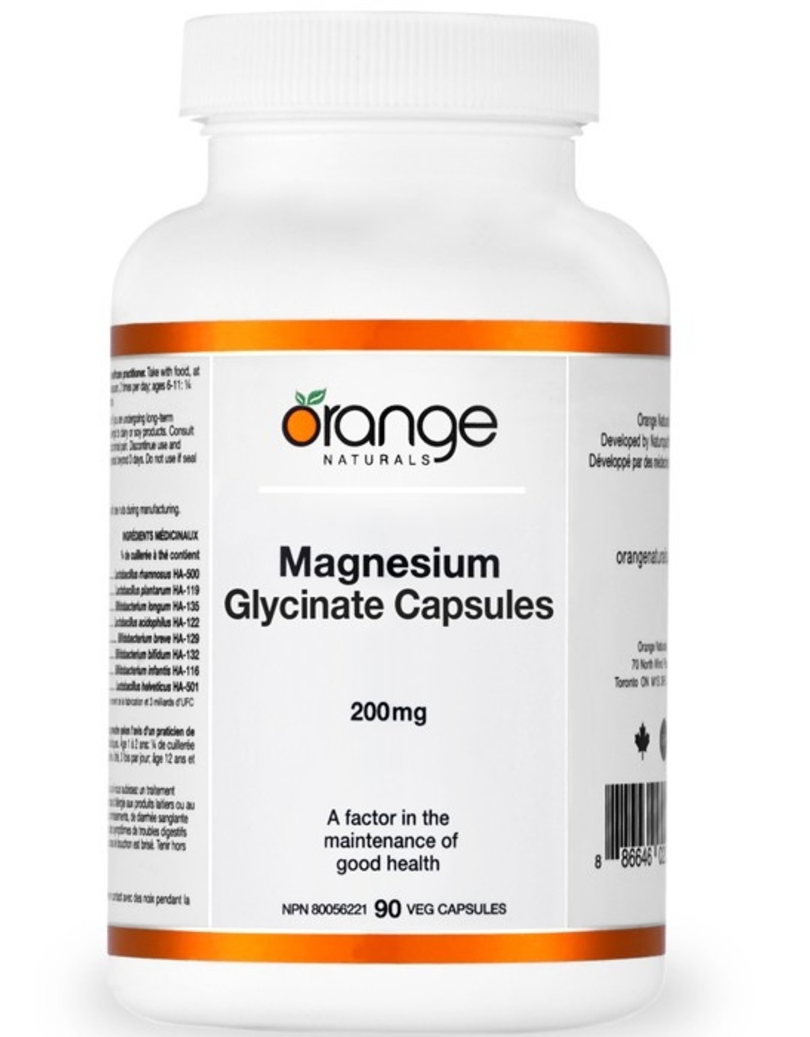 Orange Naturals Orange Naturals - Magnesium Glycinate 200mg 90vcap