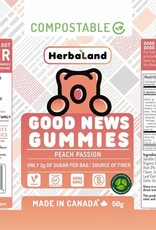 HERBALAND Good News Gummies - Peach Passion (Compostable)