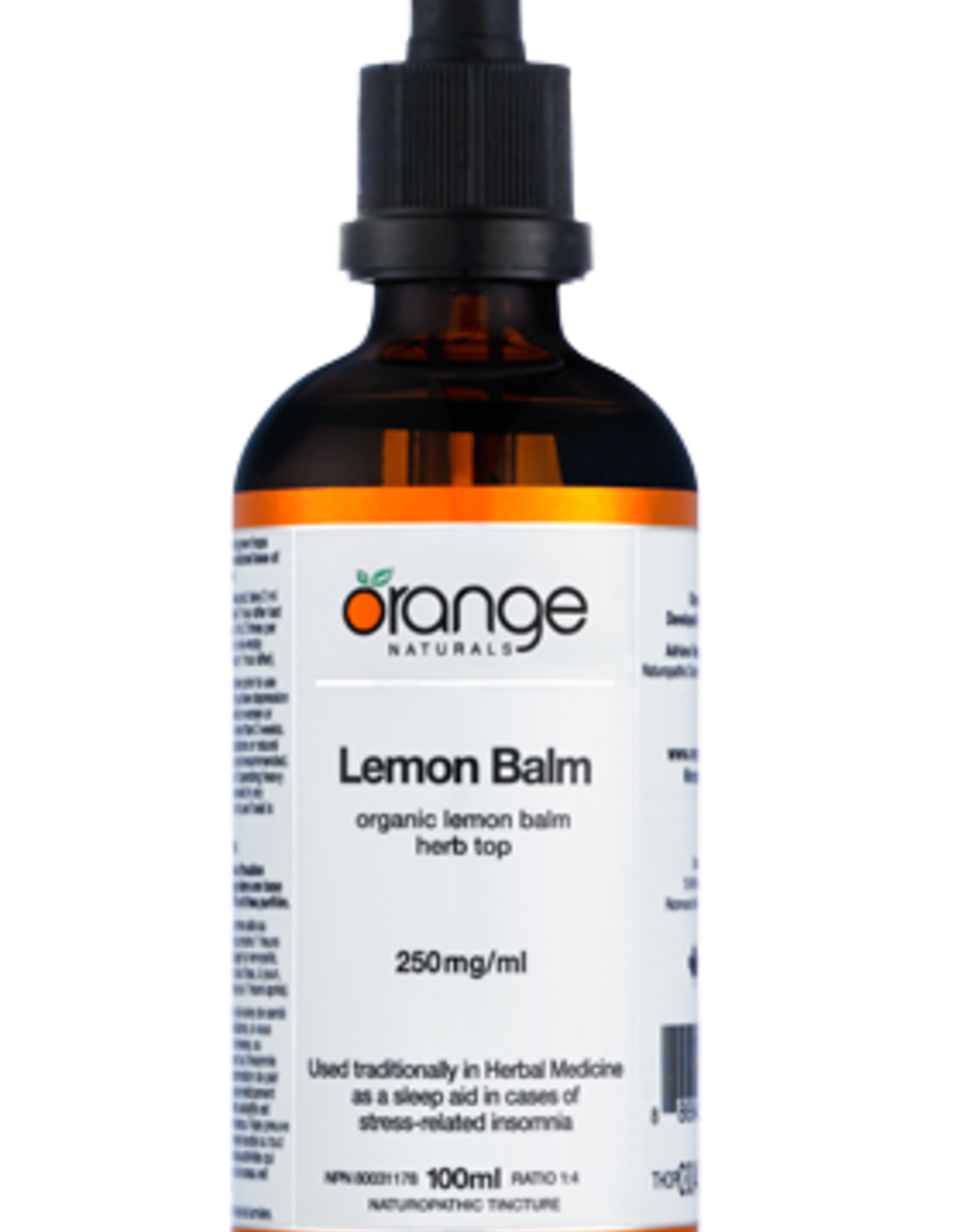 Orange Naturals ORANGE - LEMON BALM TINCTURE 100ML