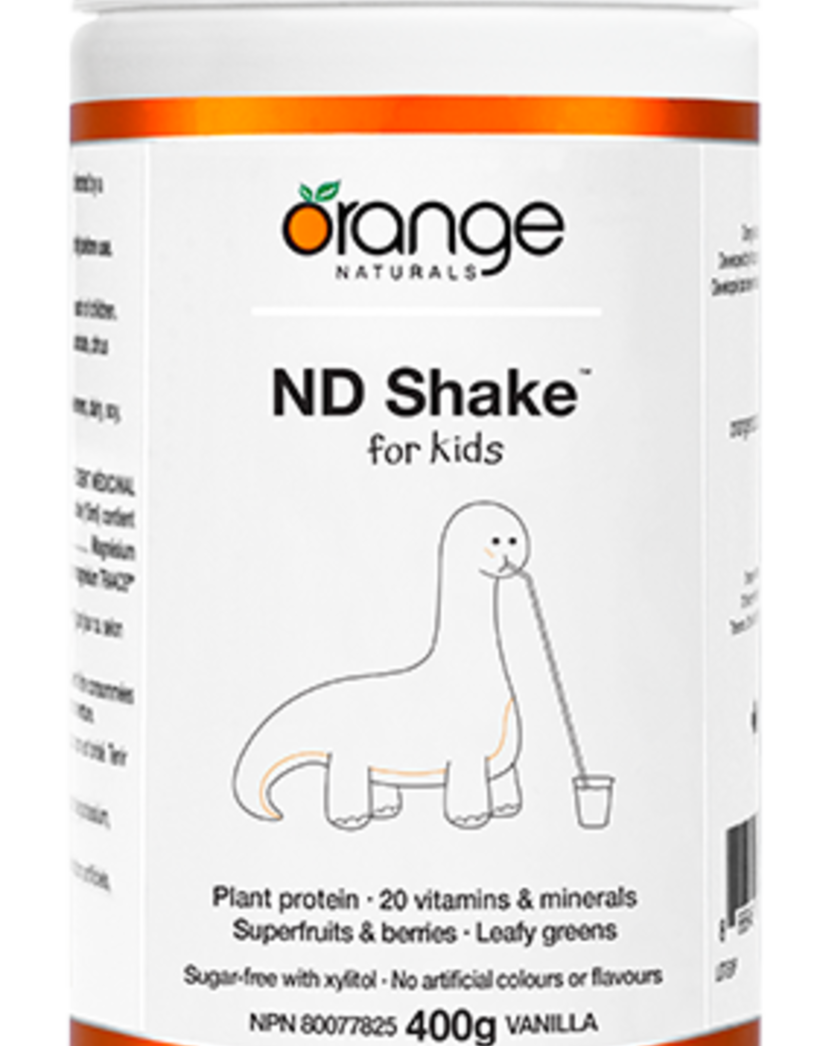 Orange Naturals ORANGE-ND SHAKE KIDS VANILLA400