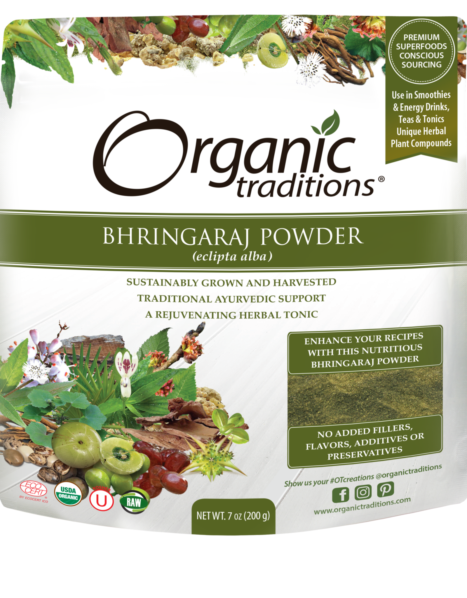 Organic Traditions ORGTRAD-BHRINGARAJ POWDER 200g