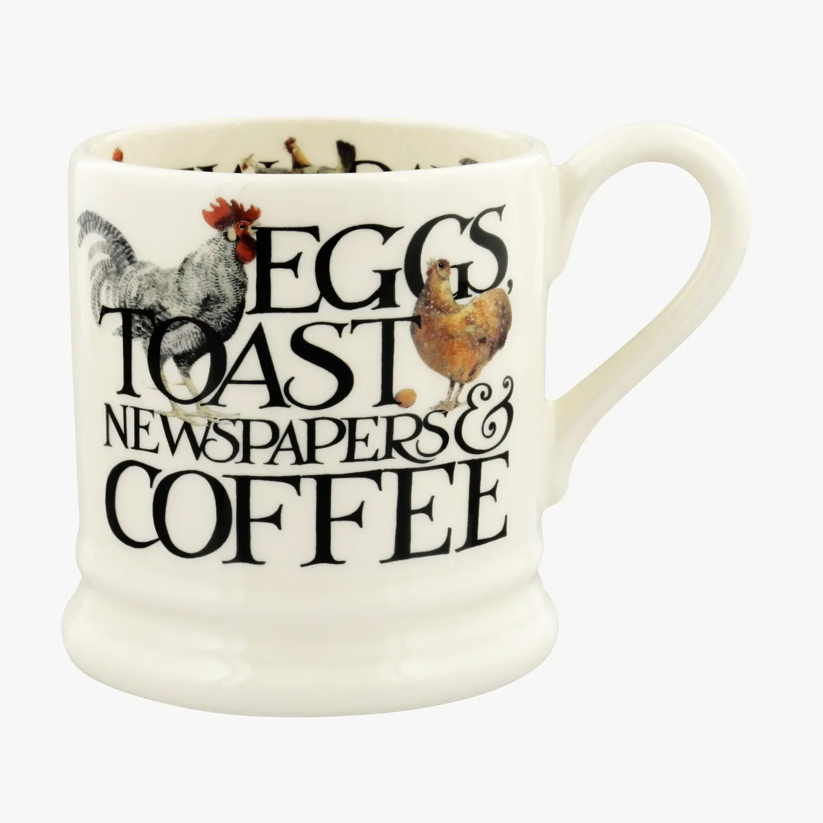 Emma Bridgewater SALE - Mug - Rise & Shine Eggs & Toast  1/2 Pint