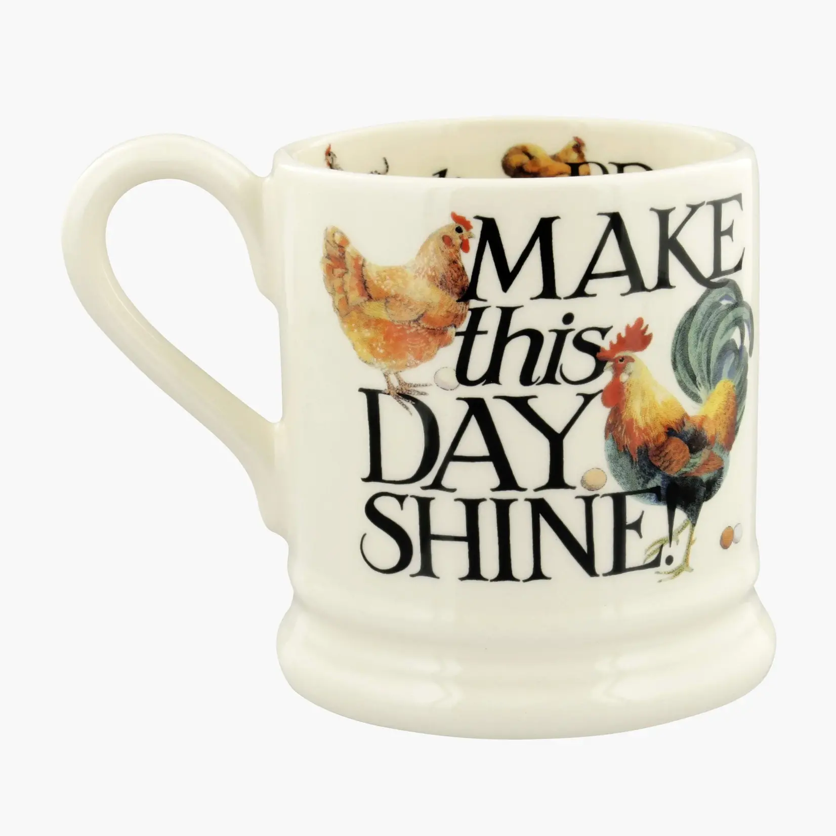 Emma Bridgewater SALE - Mug - Rise & Shine Eggs & Toast  1/2 Pint