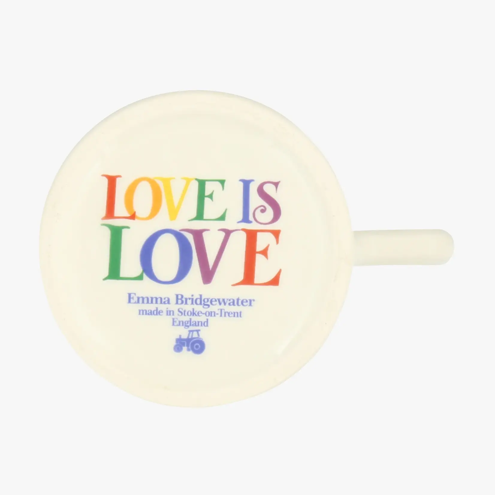 Emma Bridgewater SALE - Mug - Rainbow Love is Love 1/2 Pint