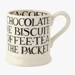 Emma Bridgewater SALE - Mug - Black All Over Writing 1/2 Pint