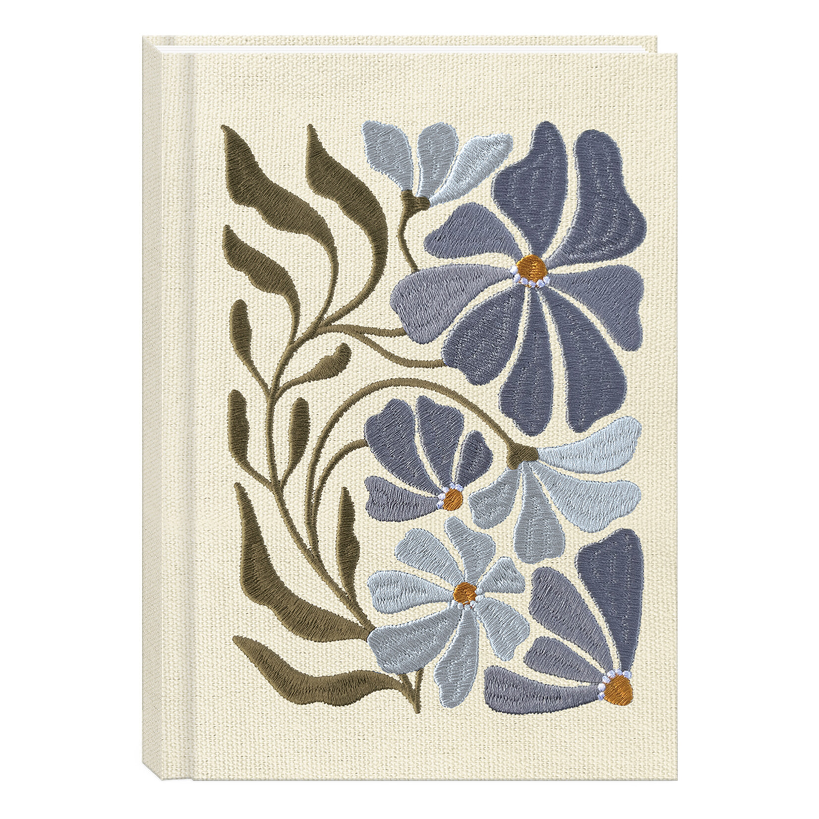 Lady Jayne Embroidered Fabric Journal - Asters