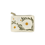 Lady Jayne Embroidered Coin Pouch - Daisies