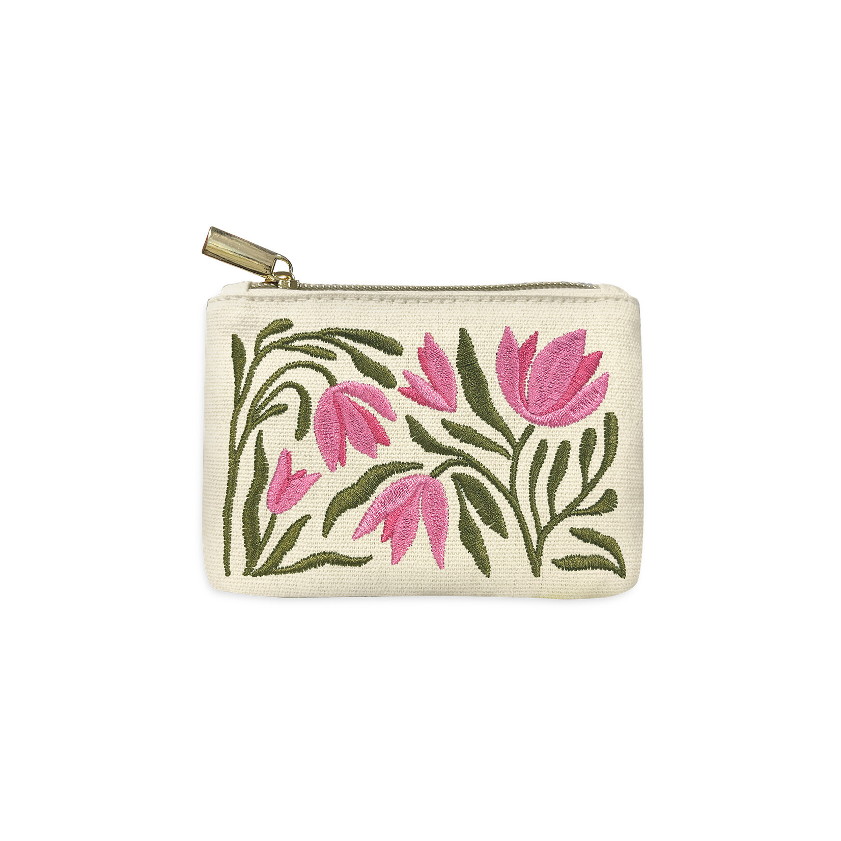 Lady Jayne Embroidered Coin Pouch - Tulips