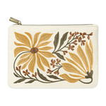 Lady Jayne Embroidered Pouch - Sunflowers