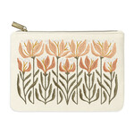Lady Jayne Embroidered Pouch - Lilies