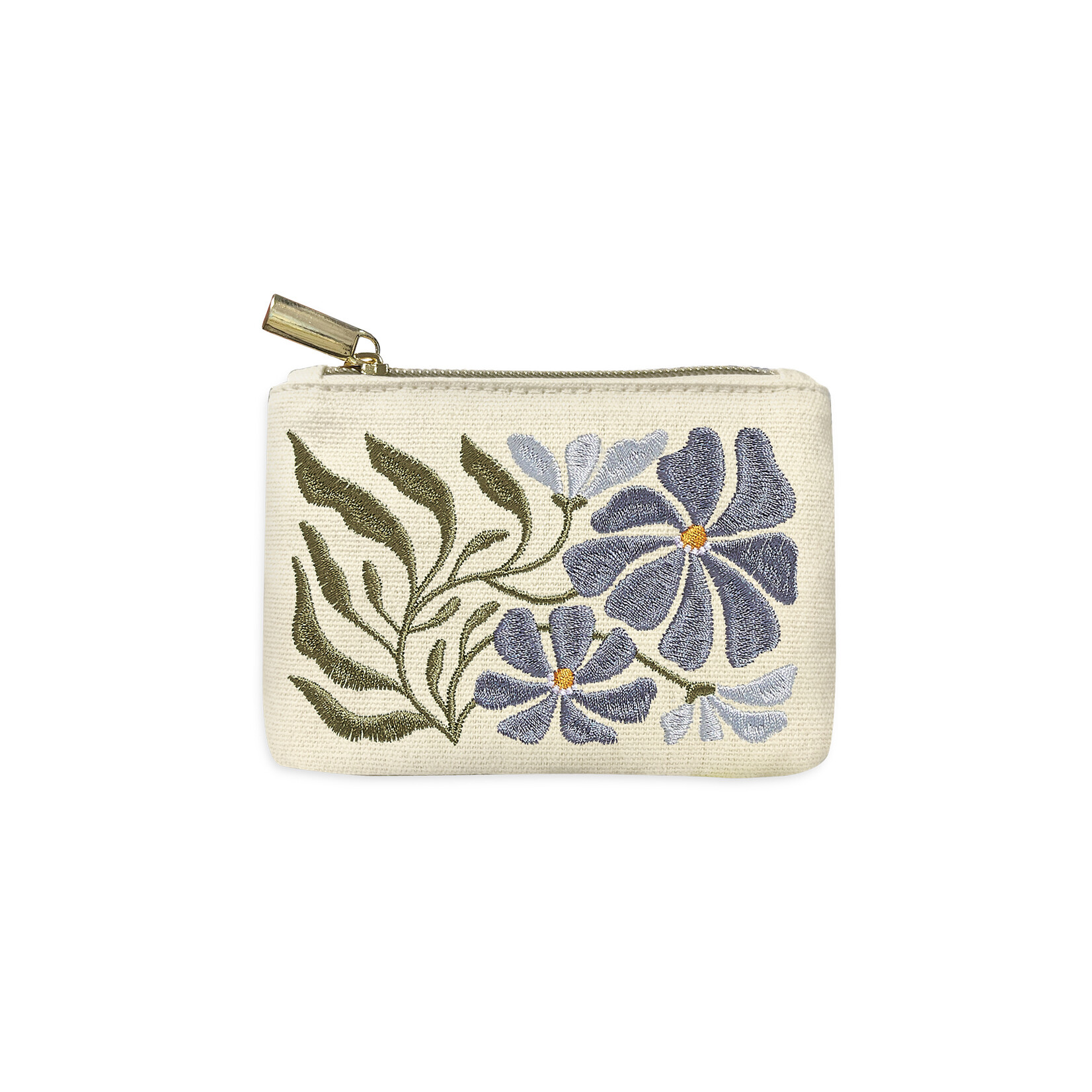 Lady Jayne Embroidered Coin Pouch - Asters