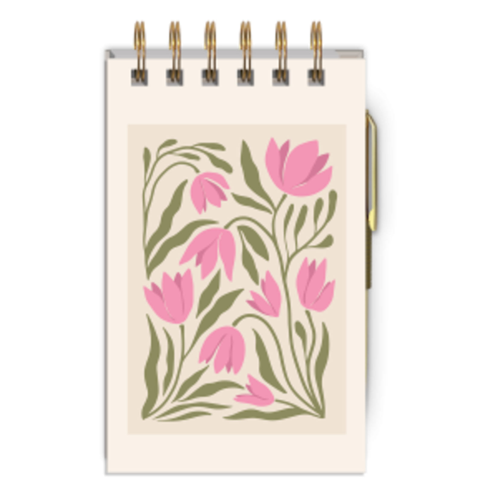 Lady Jayne Spiral Notepad & Pen - Tulips