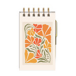 Lady Jayne Spiral Notepad & Pen - Poppies