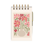 Lady Jayne Spiral Notepad & Pen - Camellias