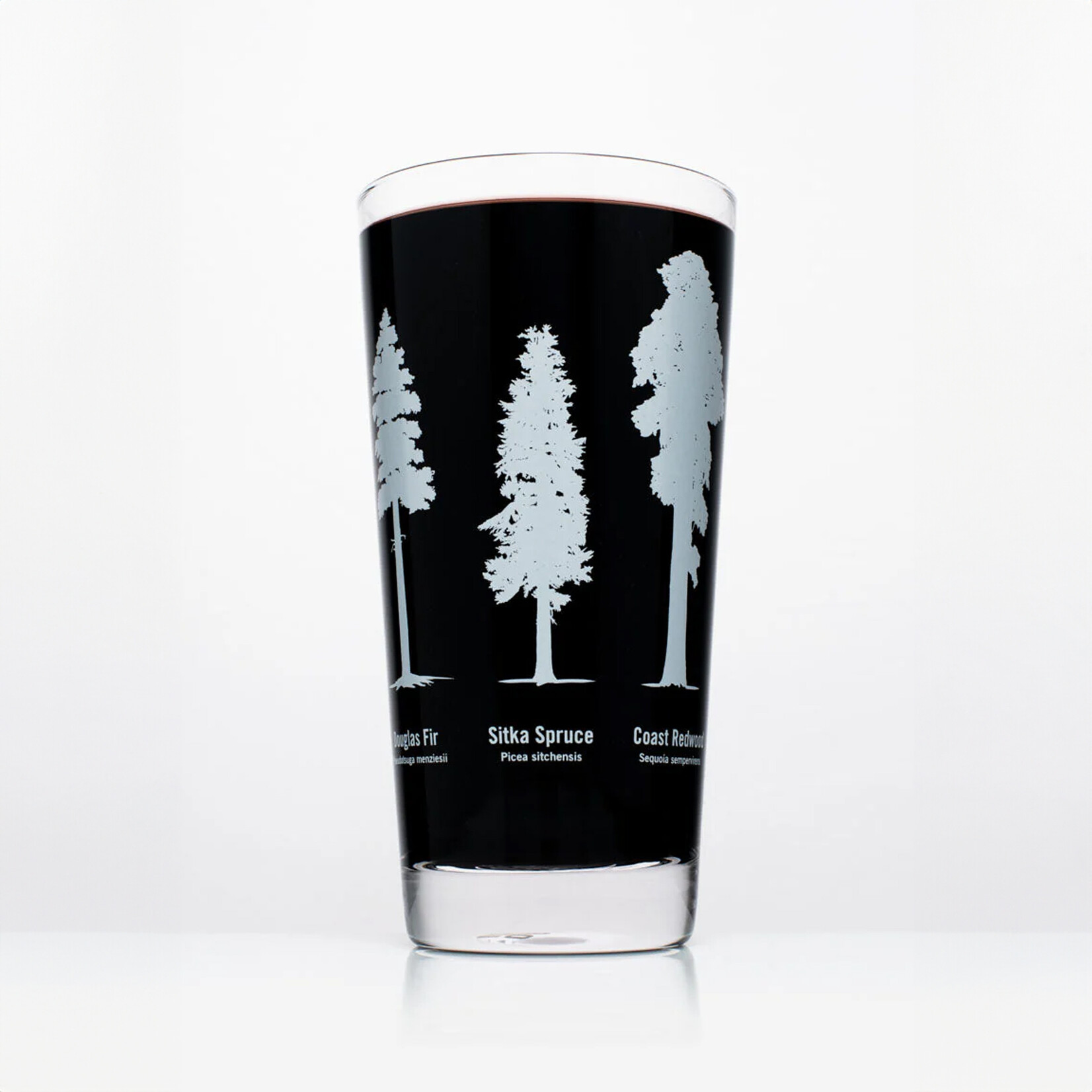 Cognitive Surplus SALE - Beer Glass 12oz - Forest Giants