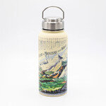 Cognitive Surplus Stainless Steel Bottle - Rivers & Mountains (32oz)