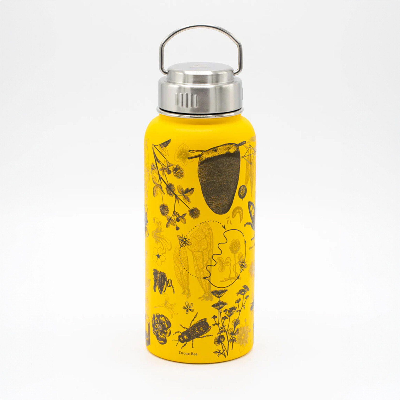 Cognitive Surplus Stainless Steel Bottle - Honey Bee (32oz)