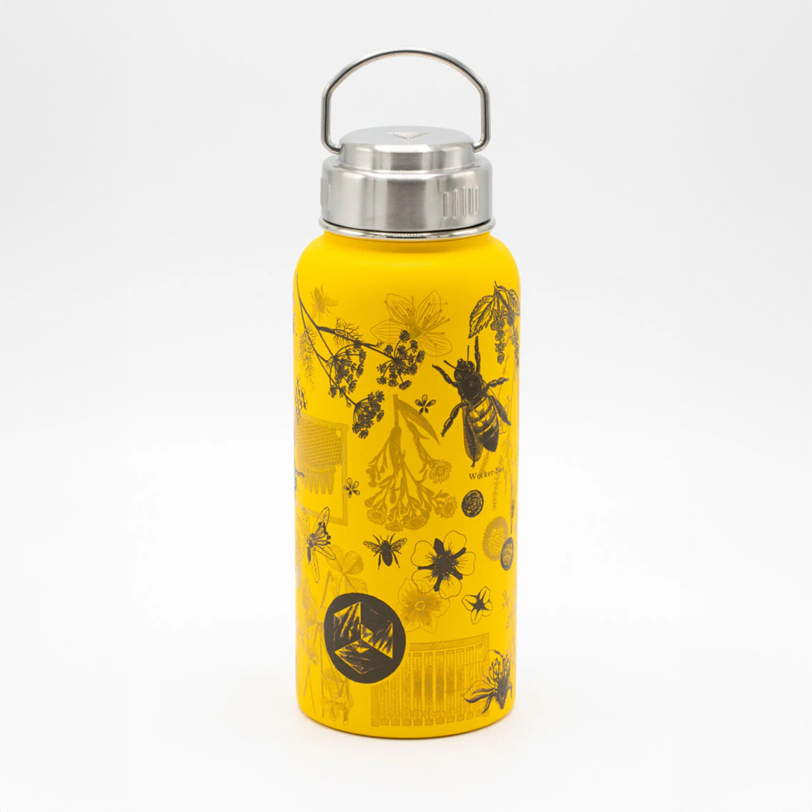 Cognitive Surplus Stainless Steel Bottle - Honey Bee (32oz)