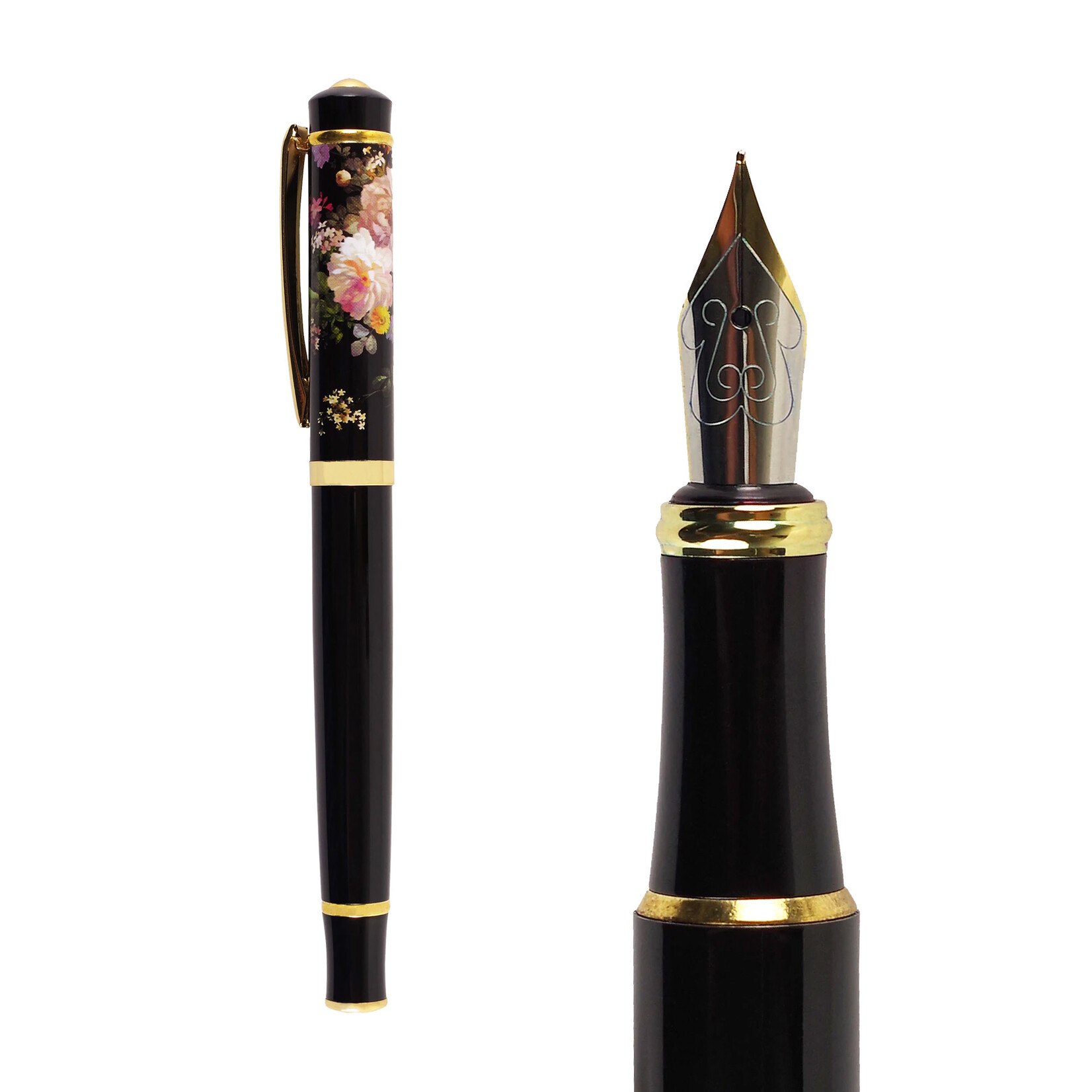 Peter Pauper Press Fountain Pen - Midnight Floral