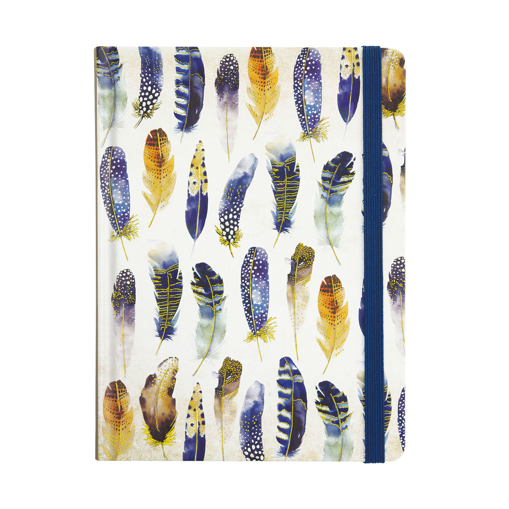 Peter Pauper Press Journal - Mid-Size - Watercolor Feathers