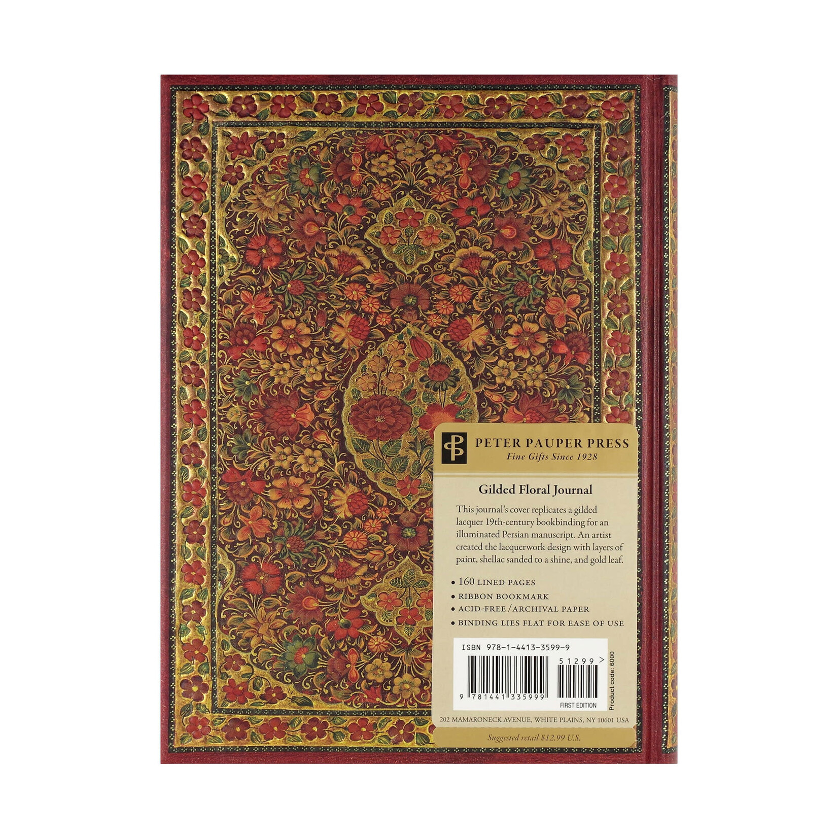 Peter Pauper Press Journal - Bookbound - Gilded Floral