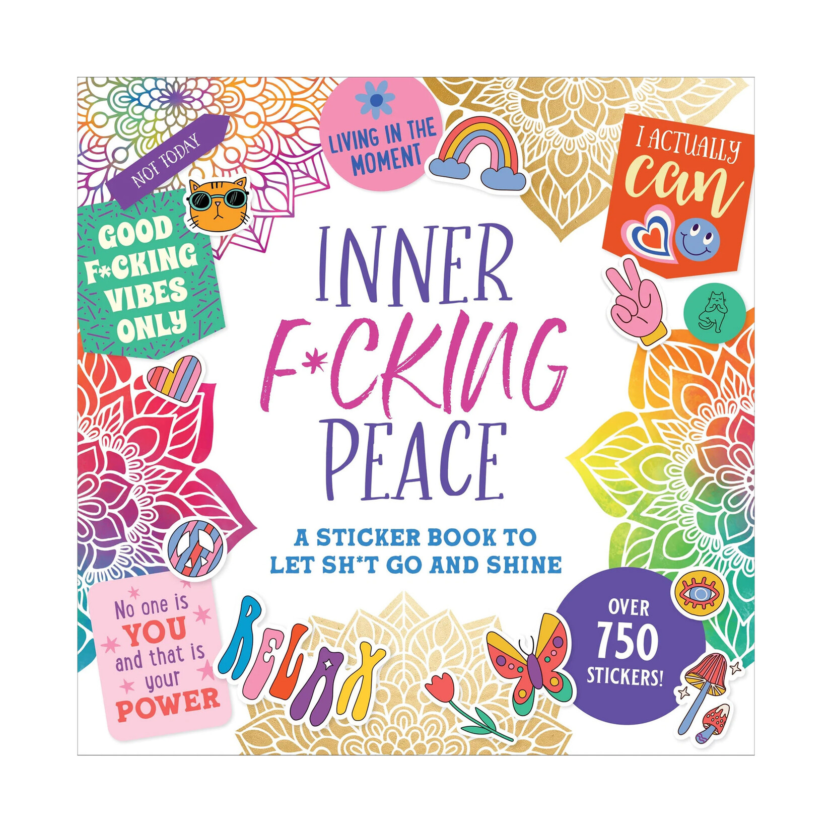 Peter Pauper Press Sticker Book - Inner F*cking Peace