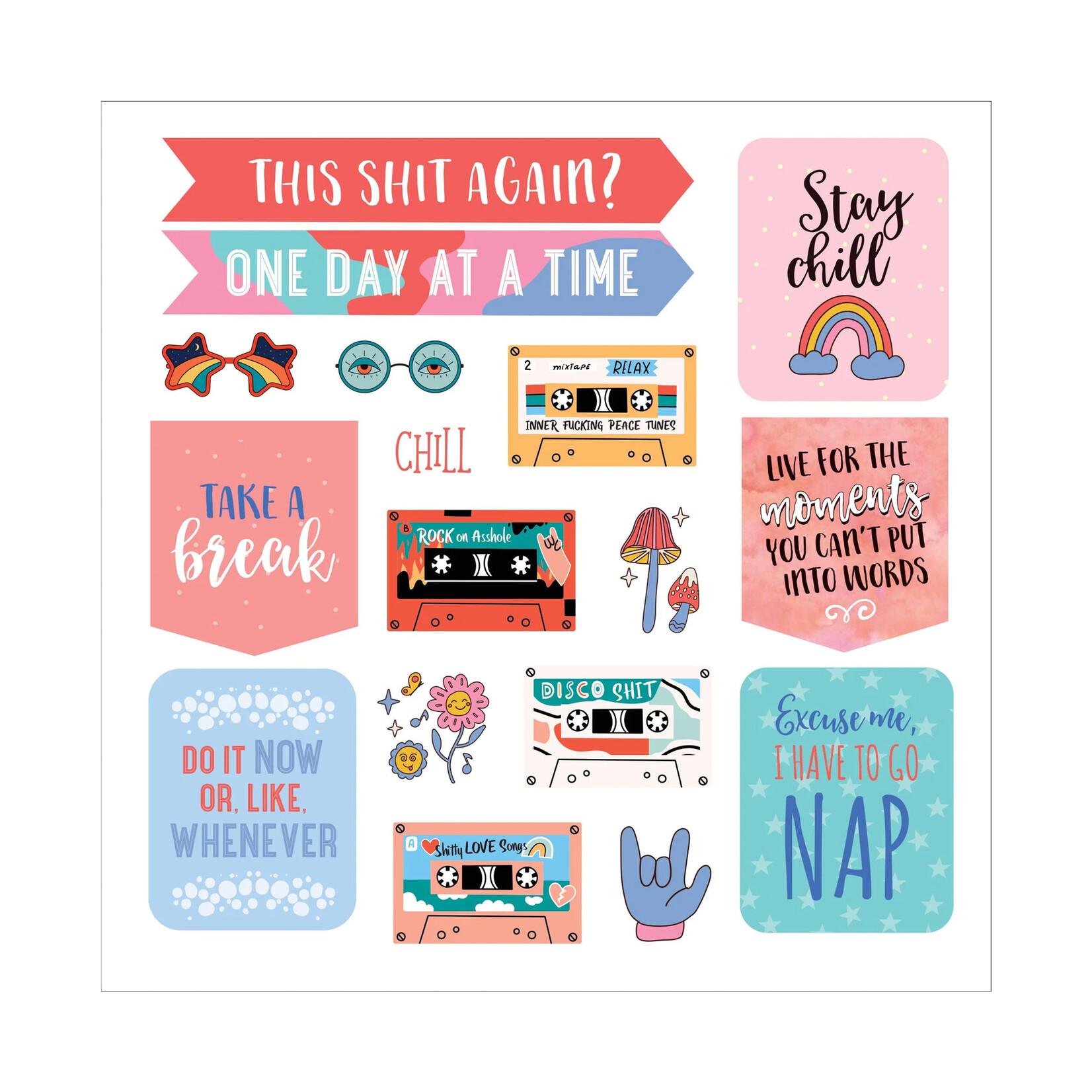 Peter Pauper Press Sticker Book - Inner F*cking Peace