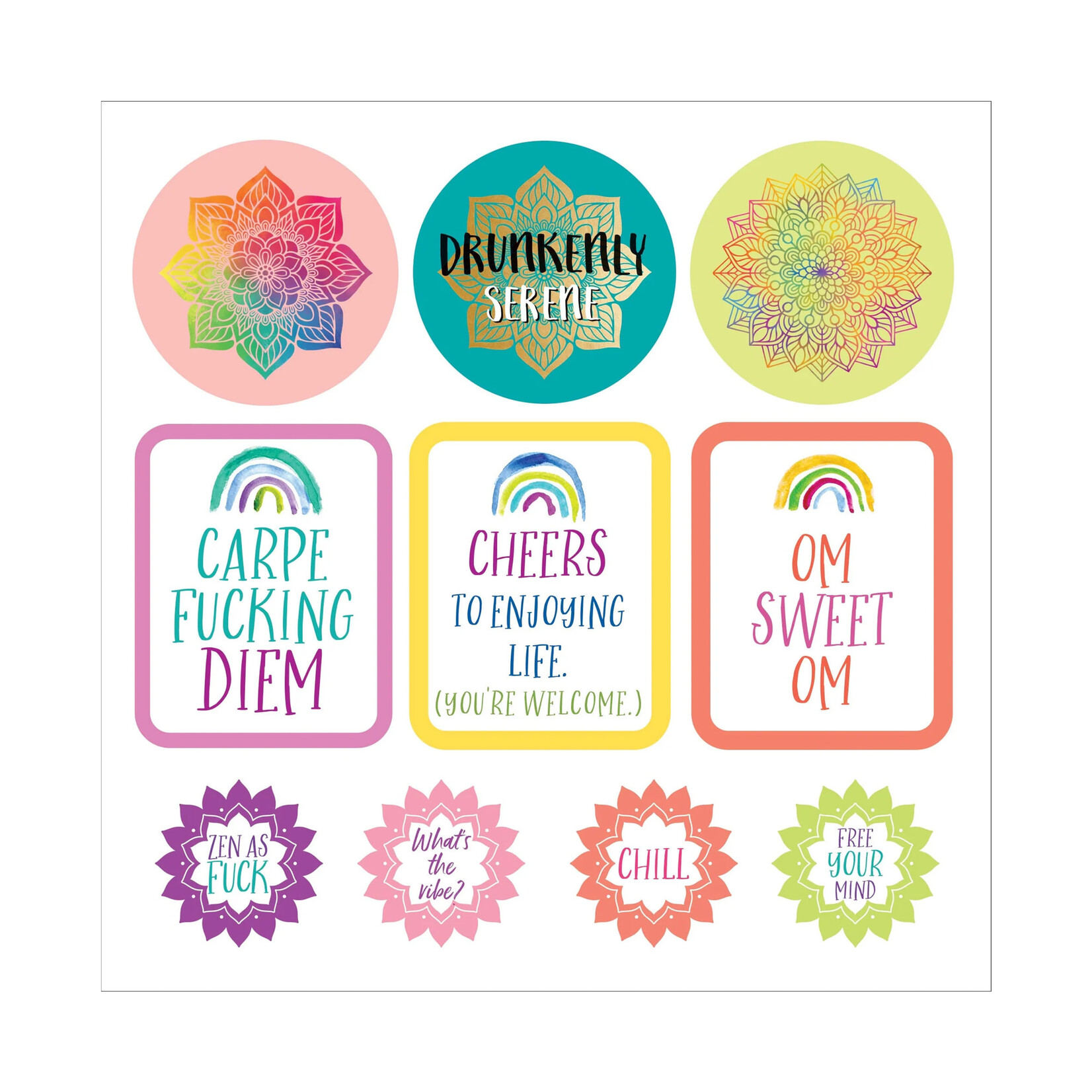 Peter Pauper Press Sticker Book - Inner F*cking Peace