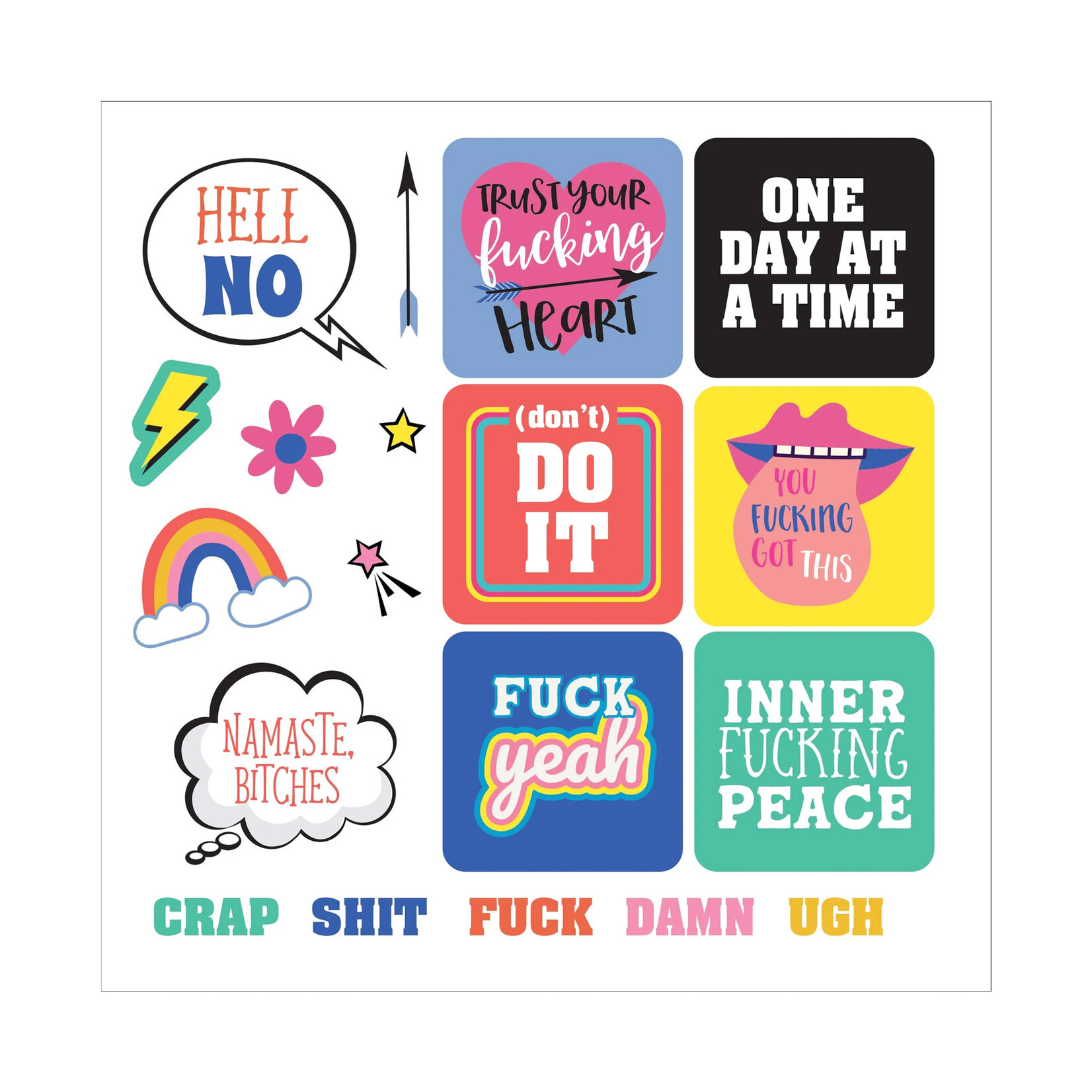 Peter Pauper Press Sticker Book - Inner F*cking Peace