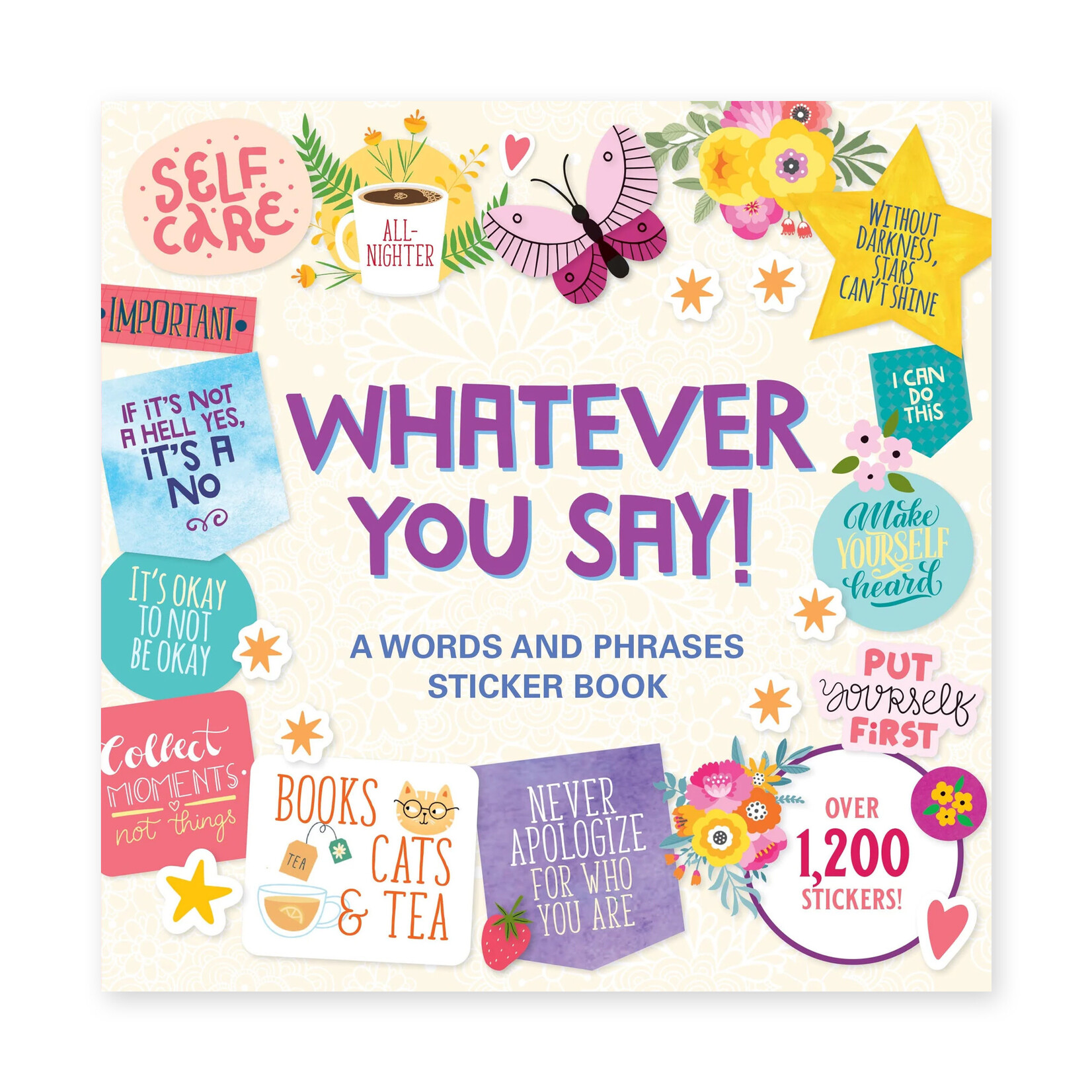 Peter Pauper Press Sticker Book - Whatever You Say!