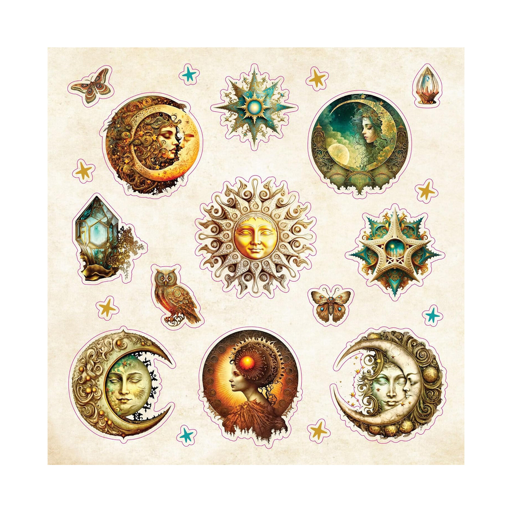 Peter Pauper Press Sticker Book - Celestial Wonders