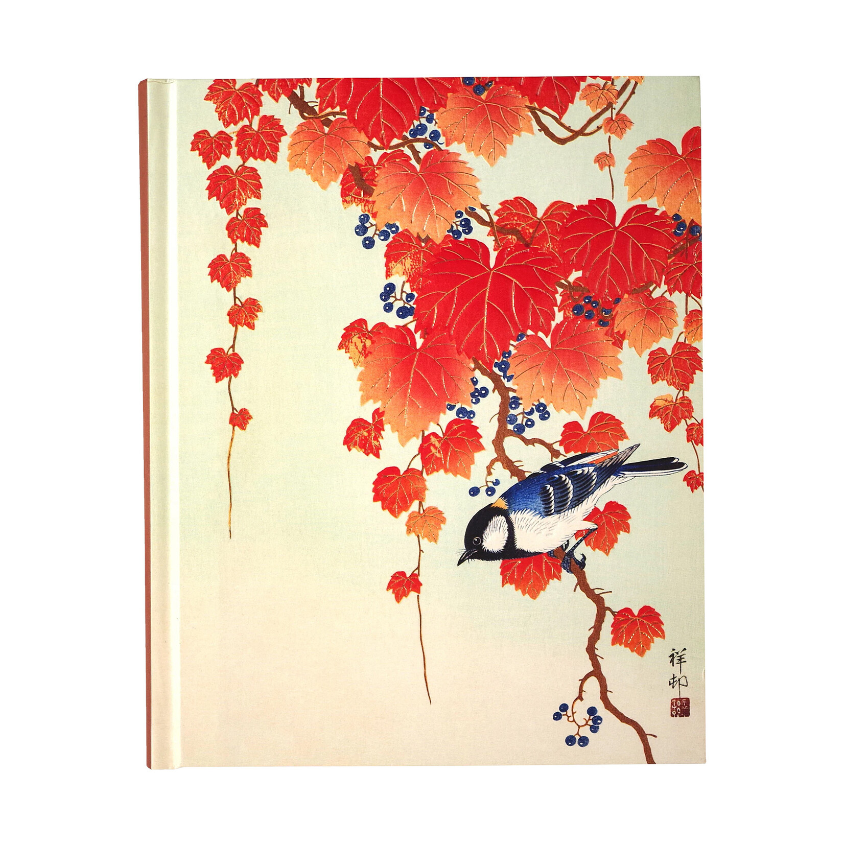 Peter Pauper Press Journal - Oversize - Bird & Red Ivy