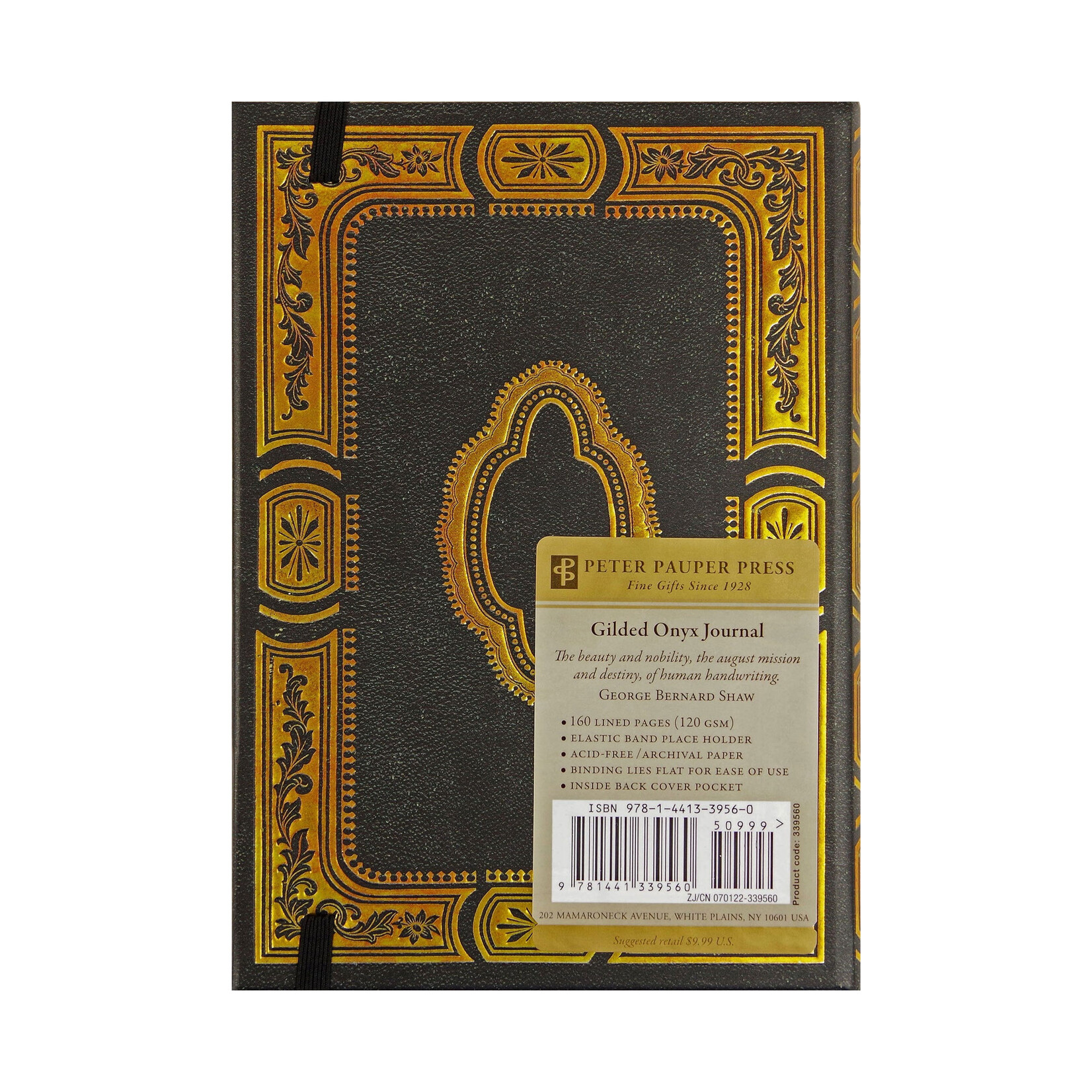Peter Pauper Press Journal - Small - Gilded Onyx