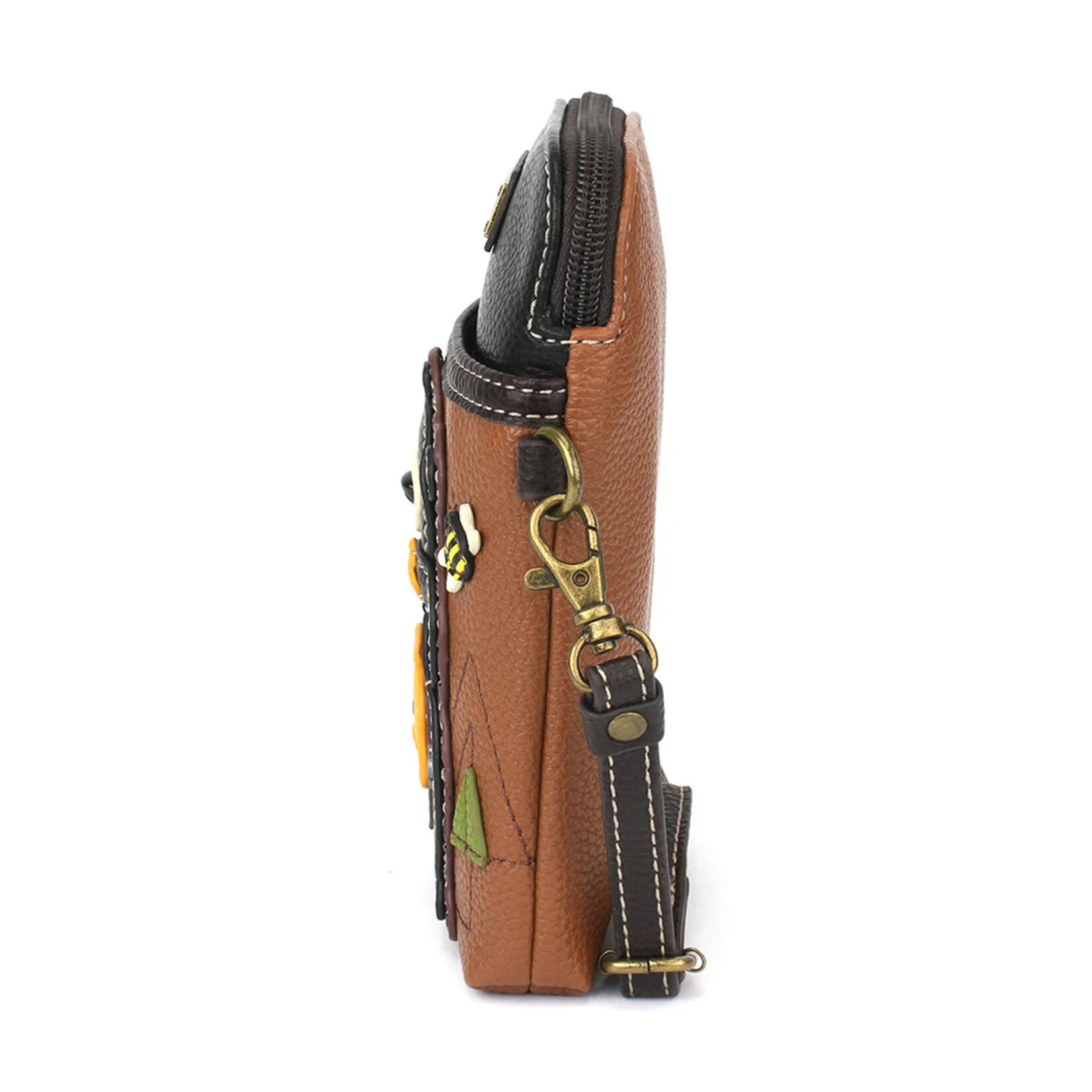 Chala Cellphone Crossbody - Black Bear - Brown