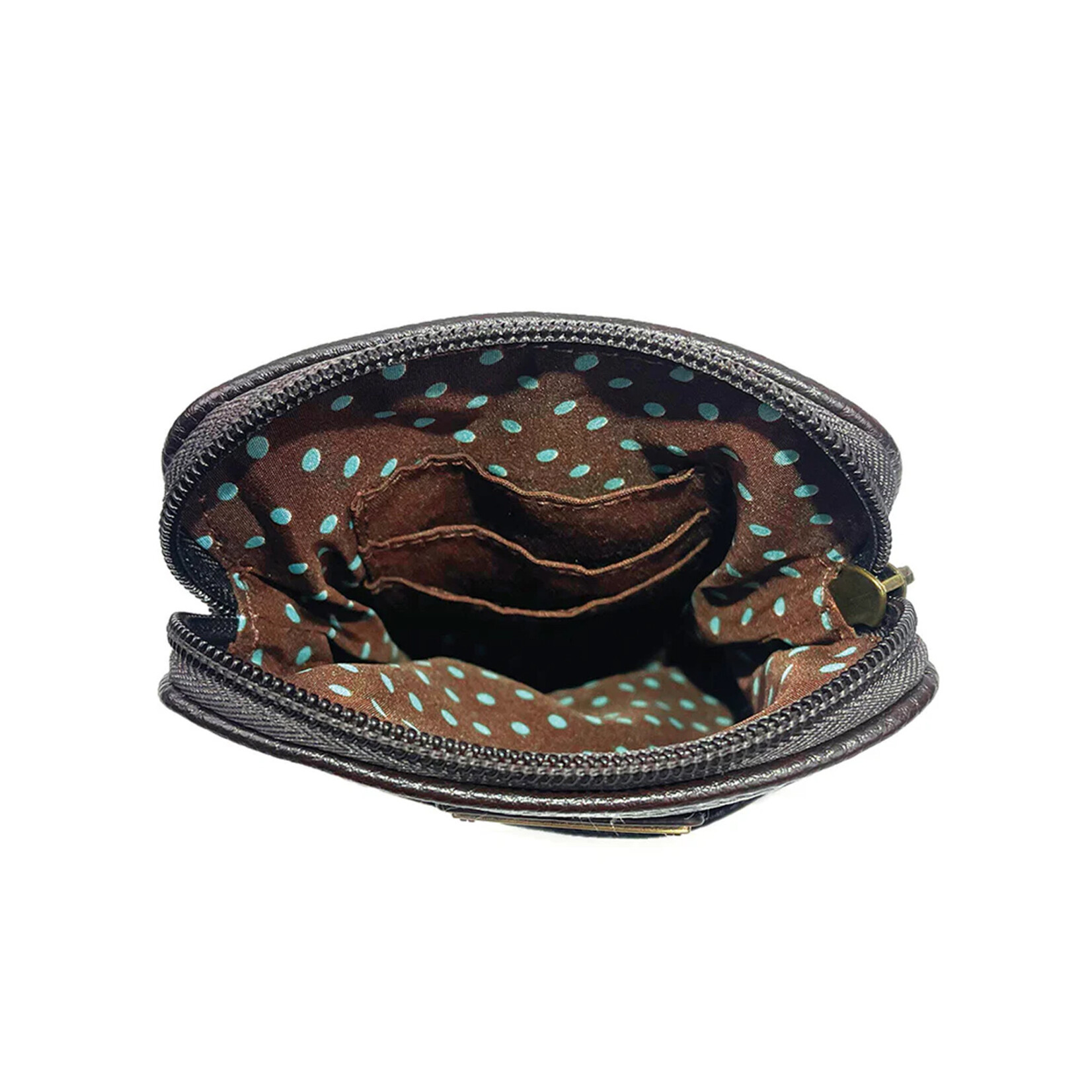Chala Cellphone Crossbody - Black Bear - Brown