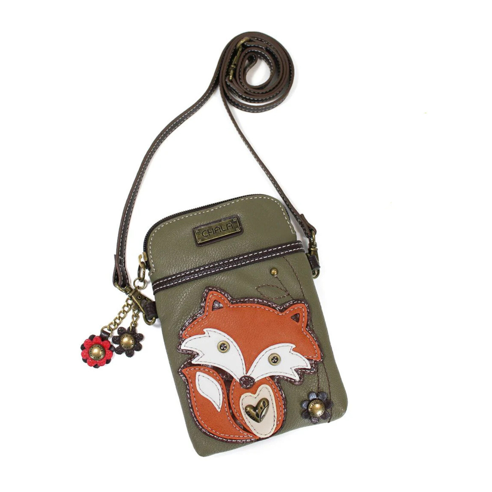 Chala Cellphone Crossbody - Fox - Olive