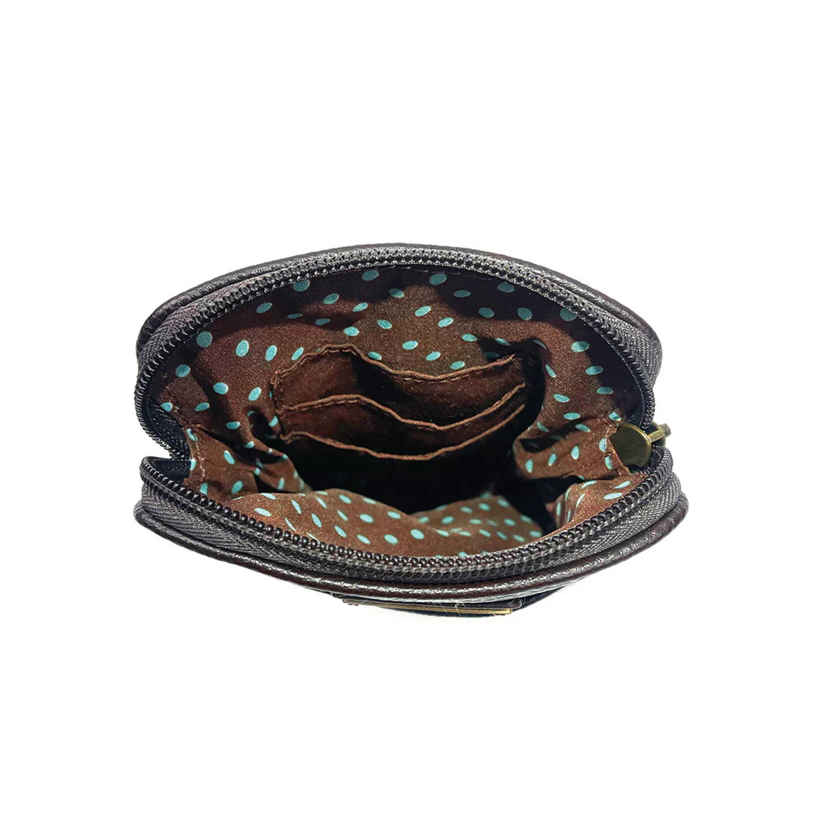 Chala Cellphone Crossbody - Two Bears - Olive Stripe