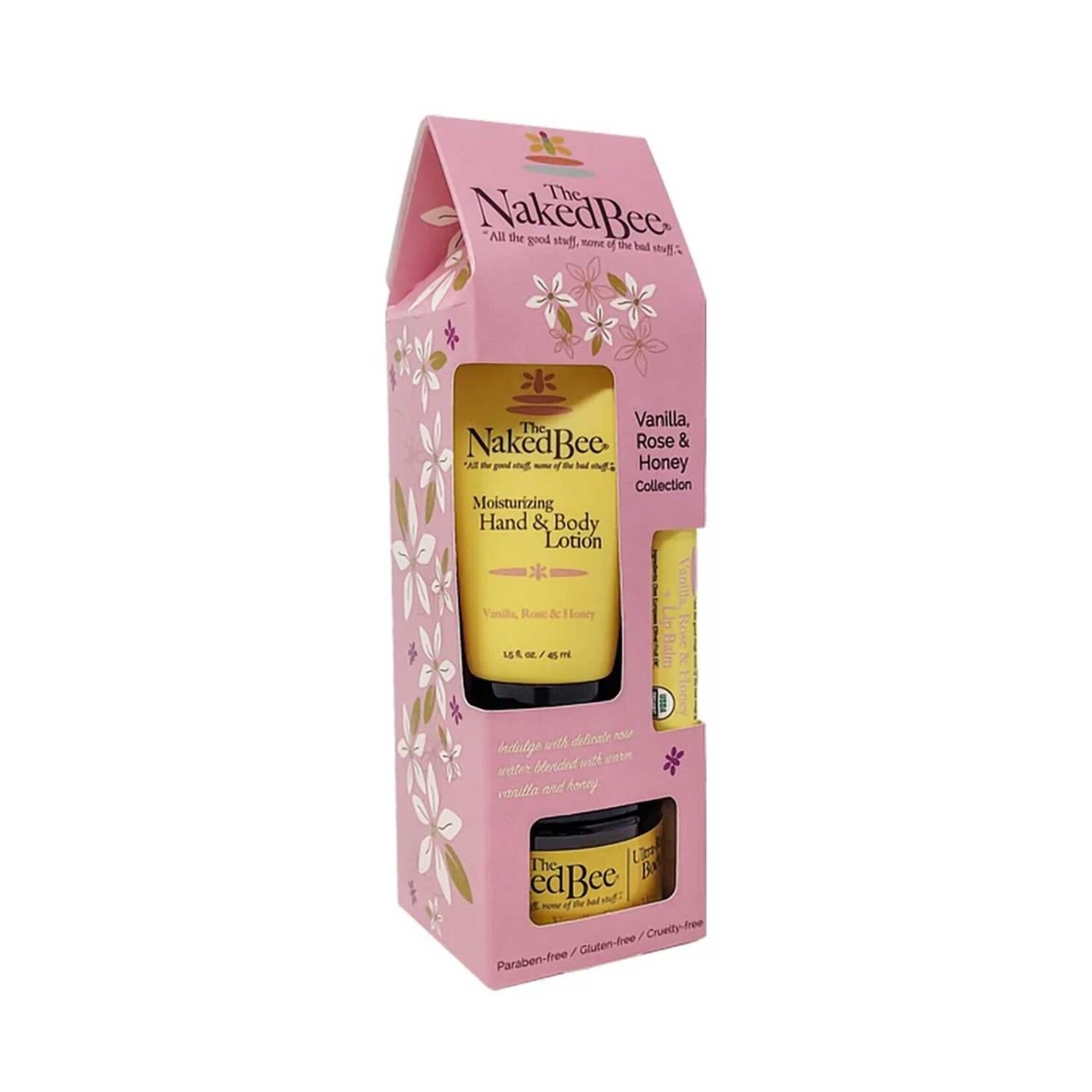 Naked Bee Gift Set - Vanilla Rose Honey