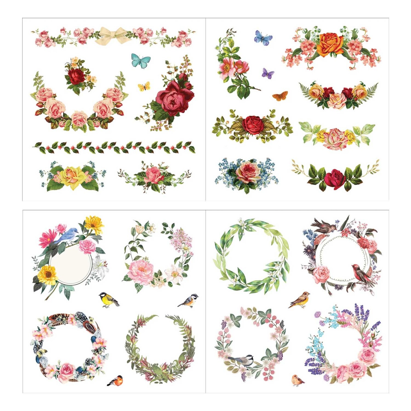 Peter Pauper Press Sticker Book - Bunches of Botanicals