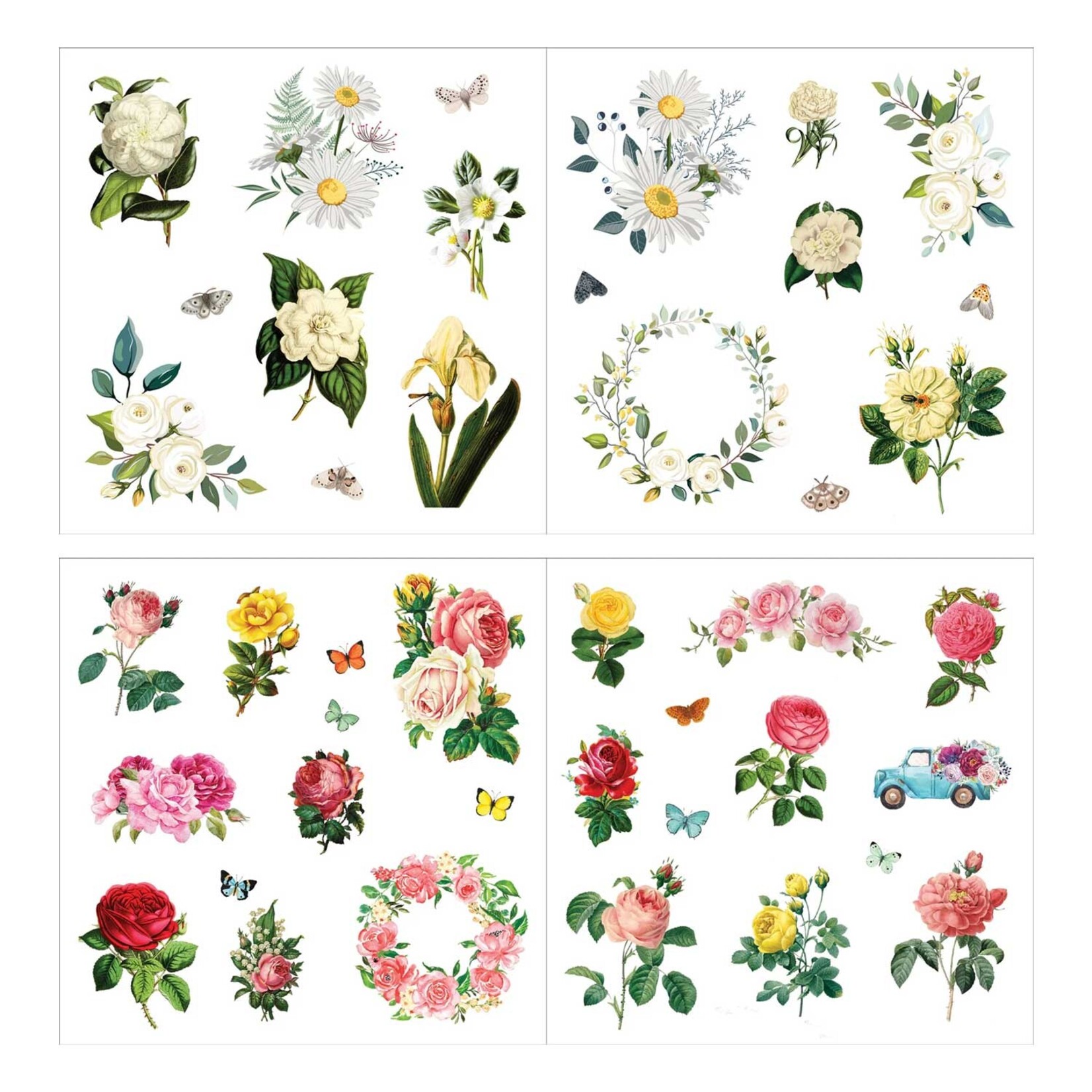 Peter Pauper Press Sticker Book - Bunches of Botanicals