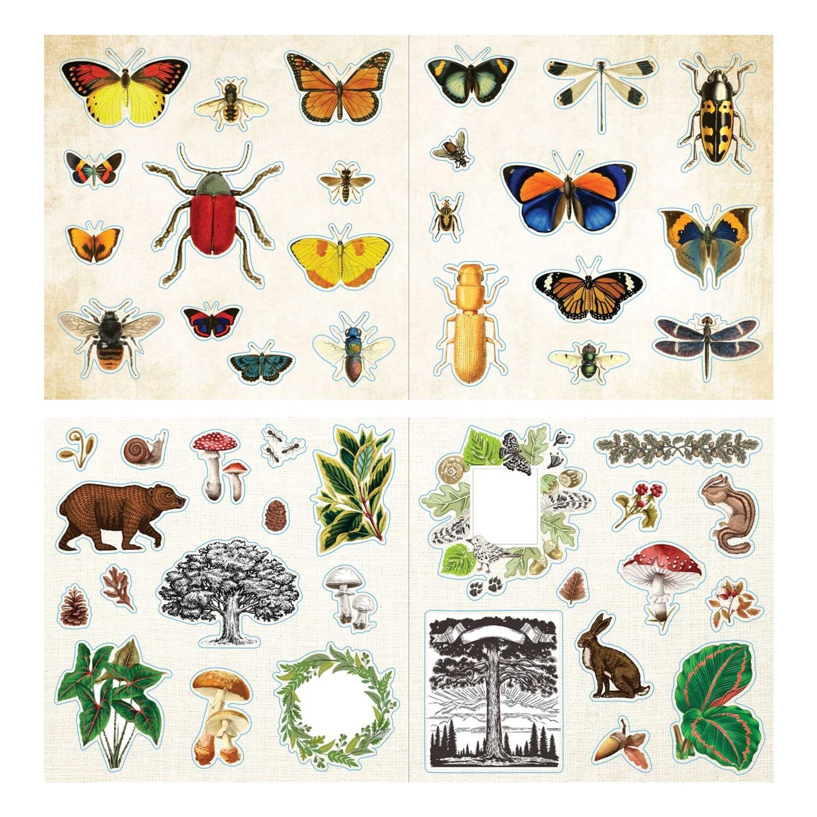 Peter Pauper Press Sticker Book - Loads of Ephemera!