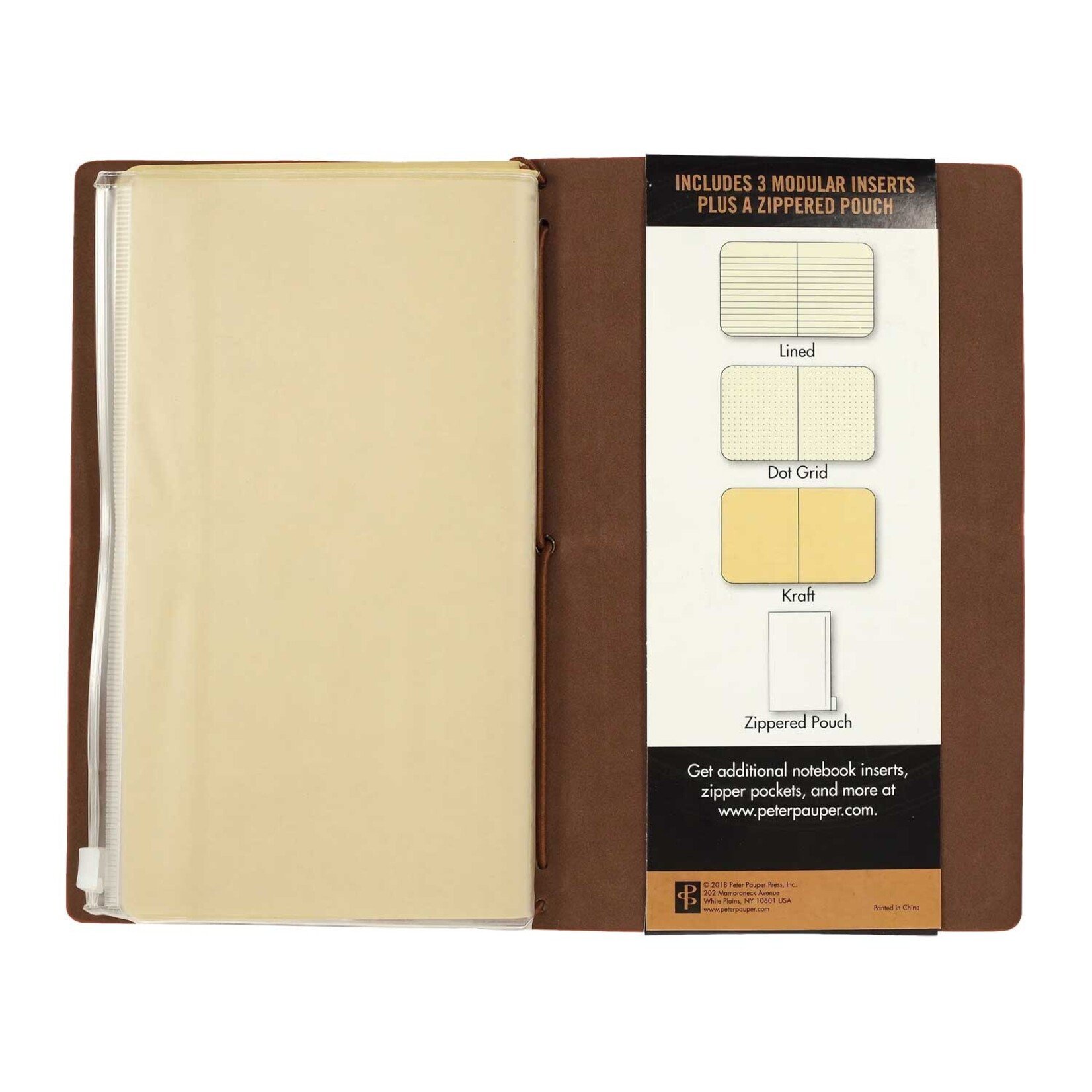 Peter Pauper Press Voyager Notebook - Nutmeg