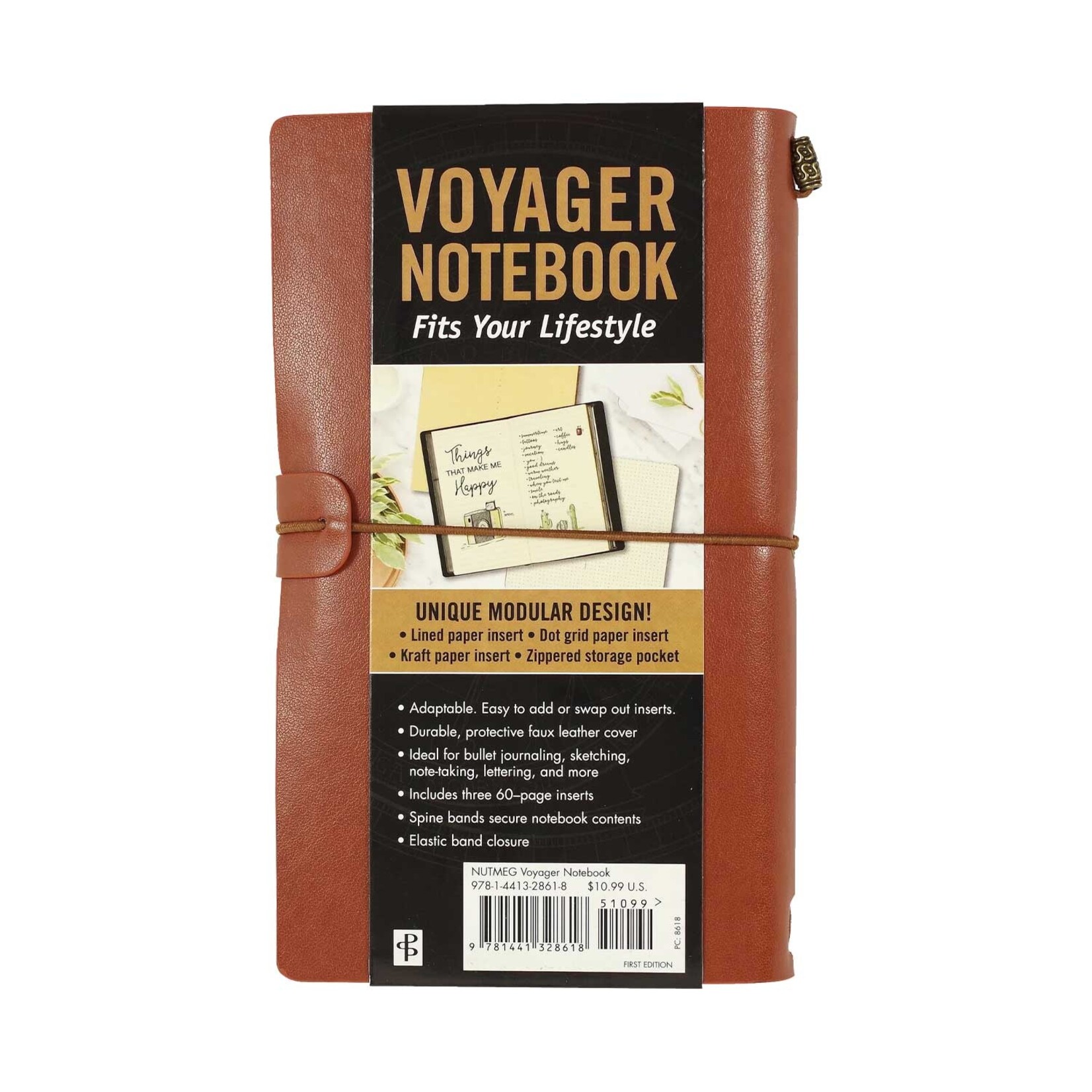 Peter Pauper Press Voyager Notebook - Nutmeg