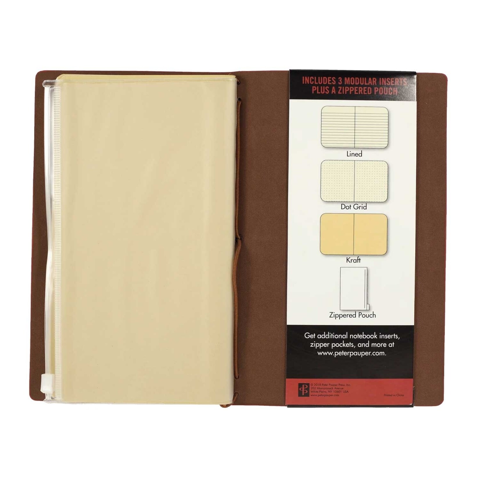 Peter Pauper Press Voyager Notebook - Burgundy