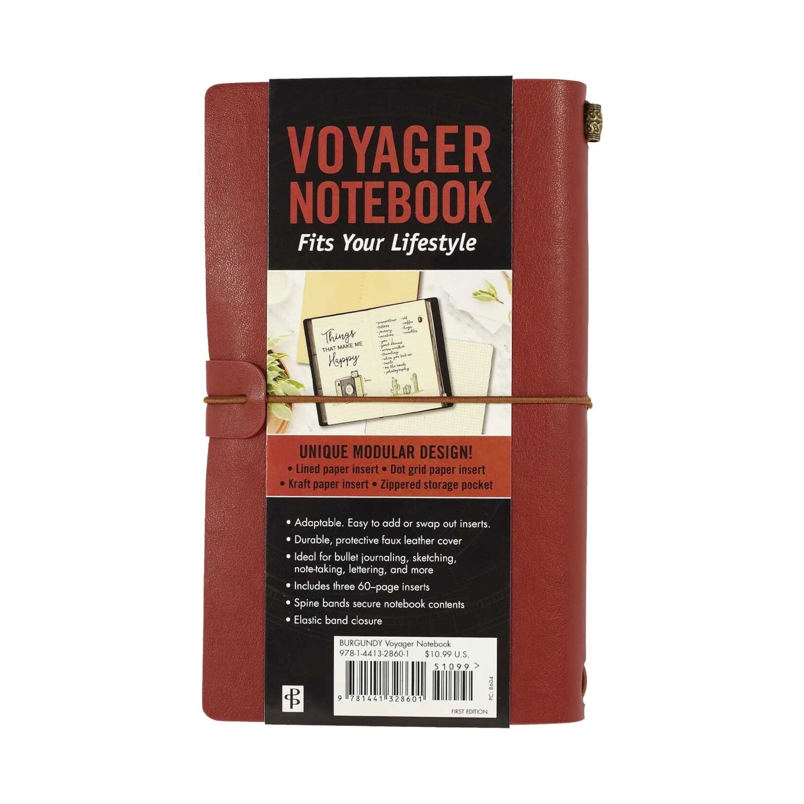 Peter Pauper Press Voyager Notebook - Burgundy