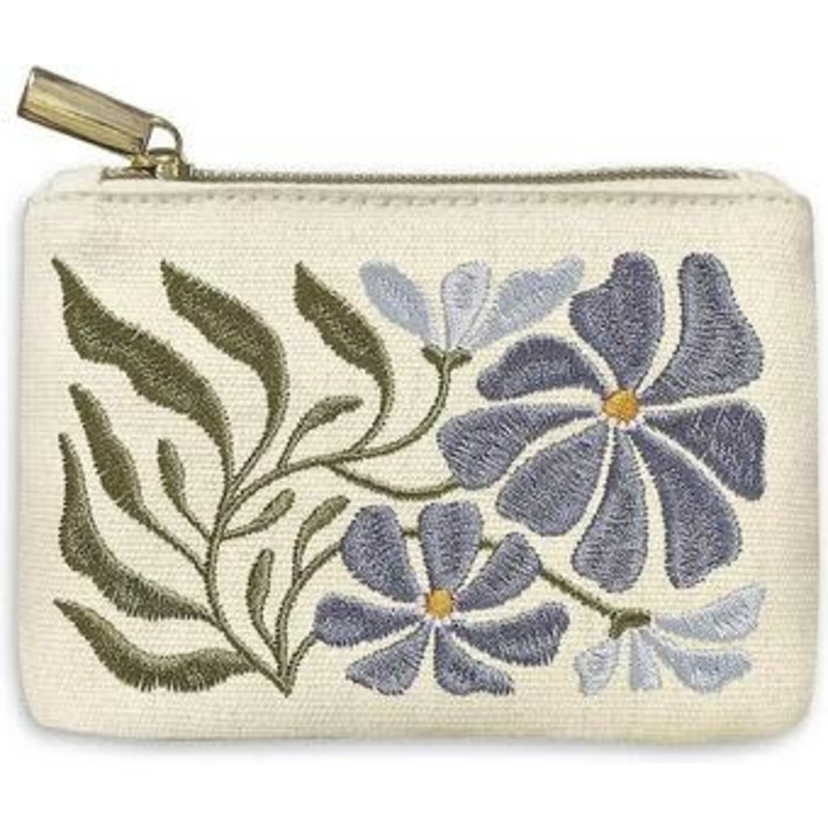 Lady Jayne Embroidered Coin Pouch - Asters