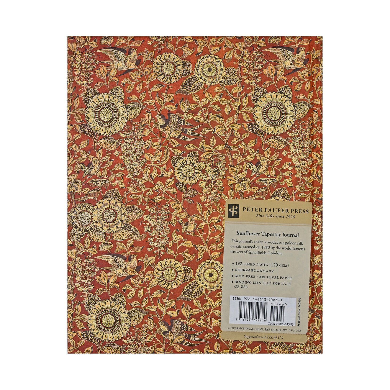 Peter Pauper Press Journal - Oversize - Sunflower Tapestry