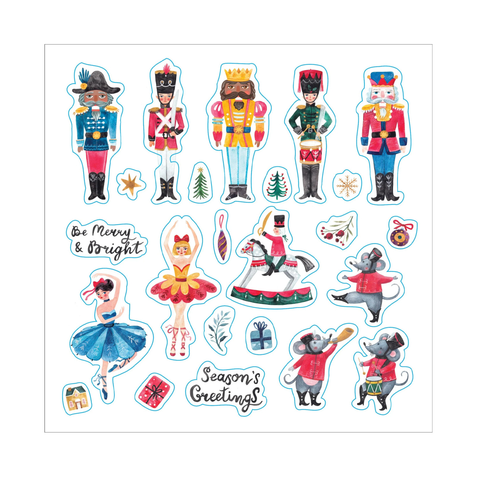 Peter Pauper Press Sticker Book - Merry & Bright Christmas!