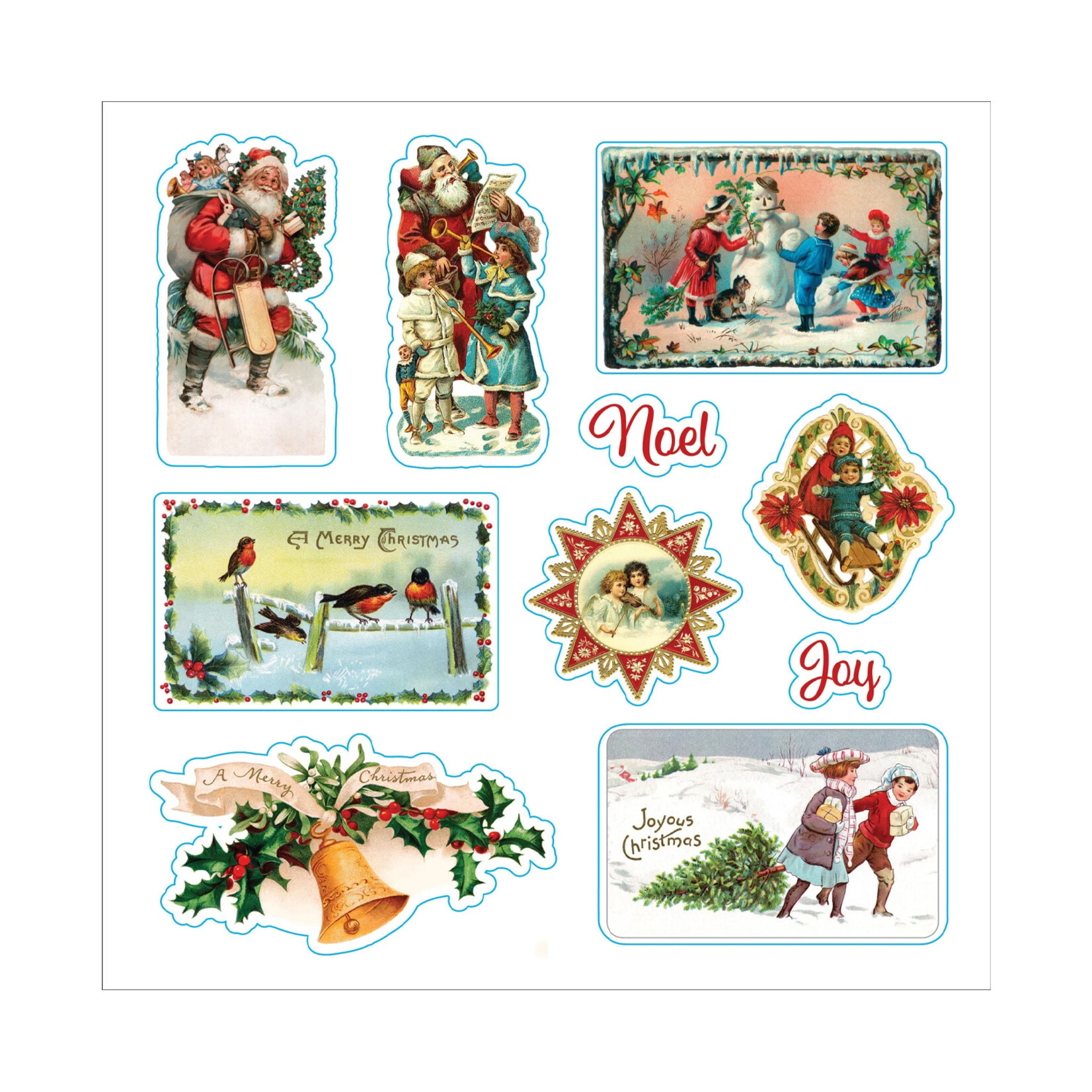 Peter Pauper Press Sticker Book - Merry & Bright Christmas!
