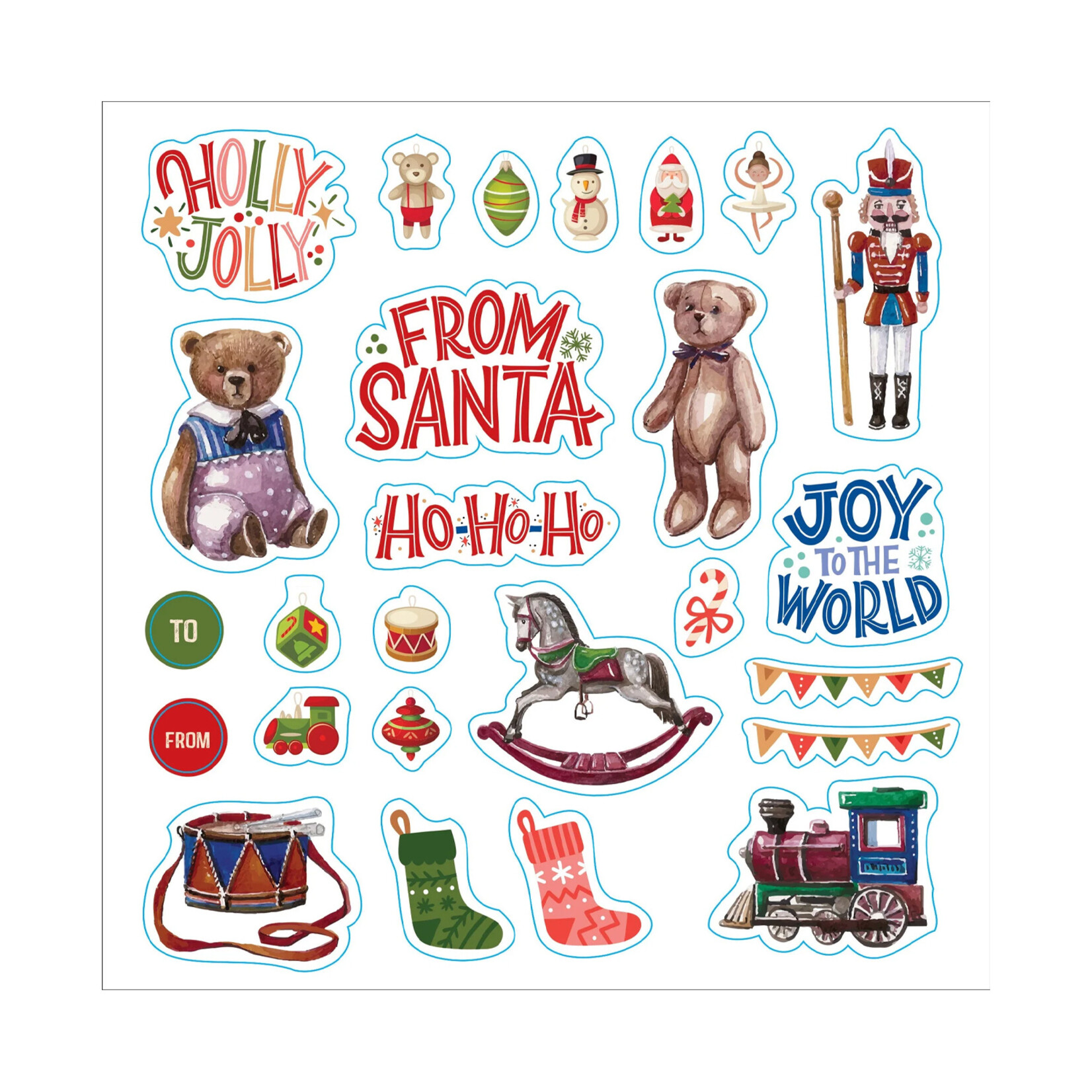 Peter Pauper Press Sticker Book - Merry & Bright Christmas!